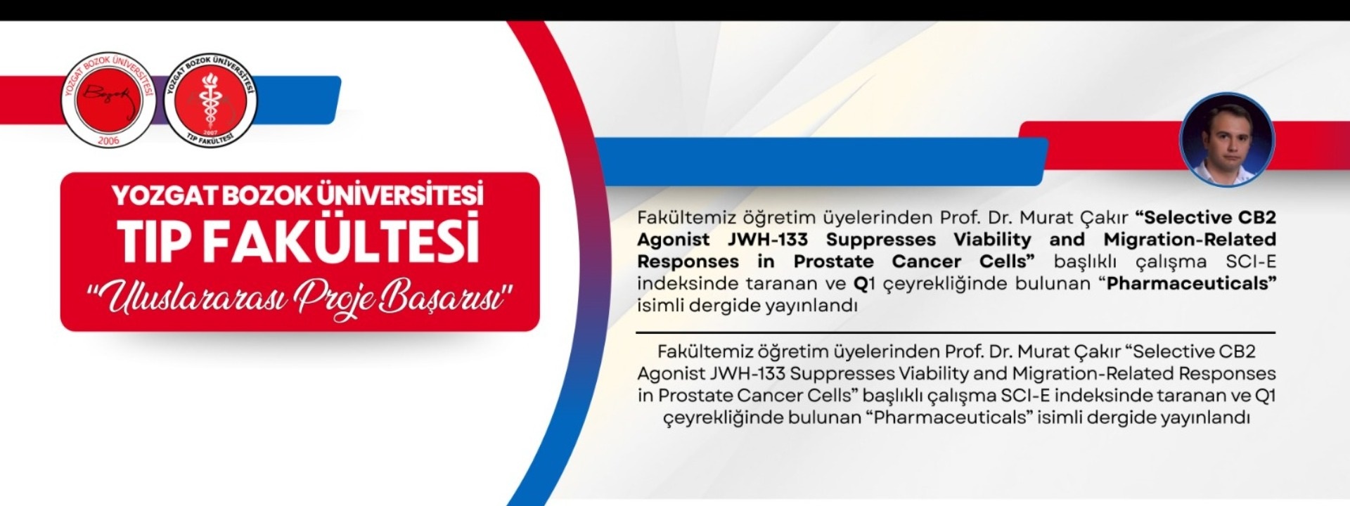 FAKÜLTEMİZDEN ULUSLARARASI LİTERATÜRE DEĞERLİ KATKI