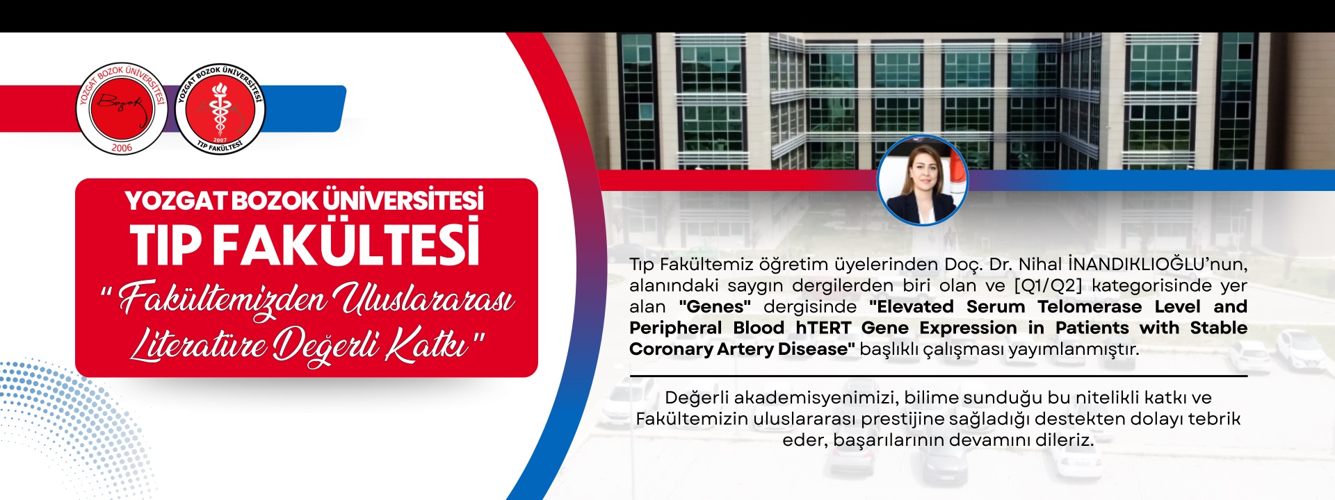 FAKÜLTEMİZDEN ULUSLARARASI LİTERATÜRE DEĞERLİ KATKI