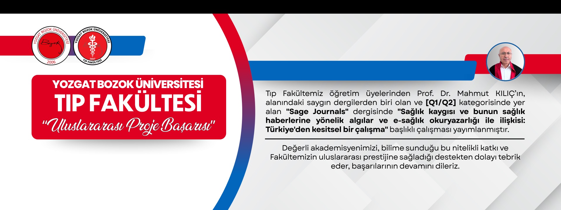 FAKÜLTEMİZDEN ULUSLARARASI LİTERATÜRE DEĞERLİ KATKI