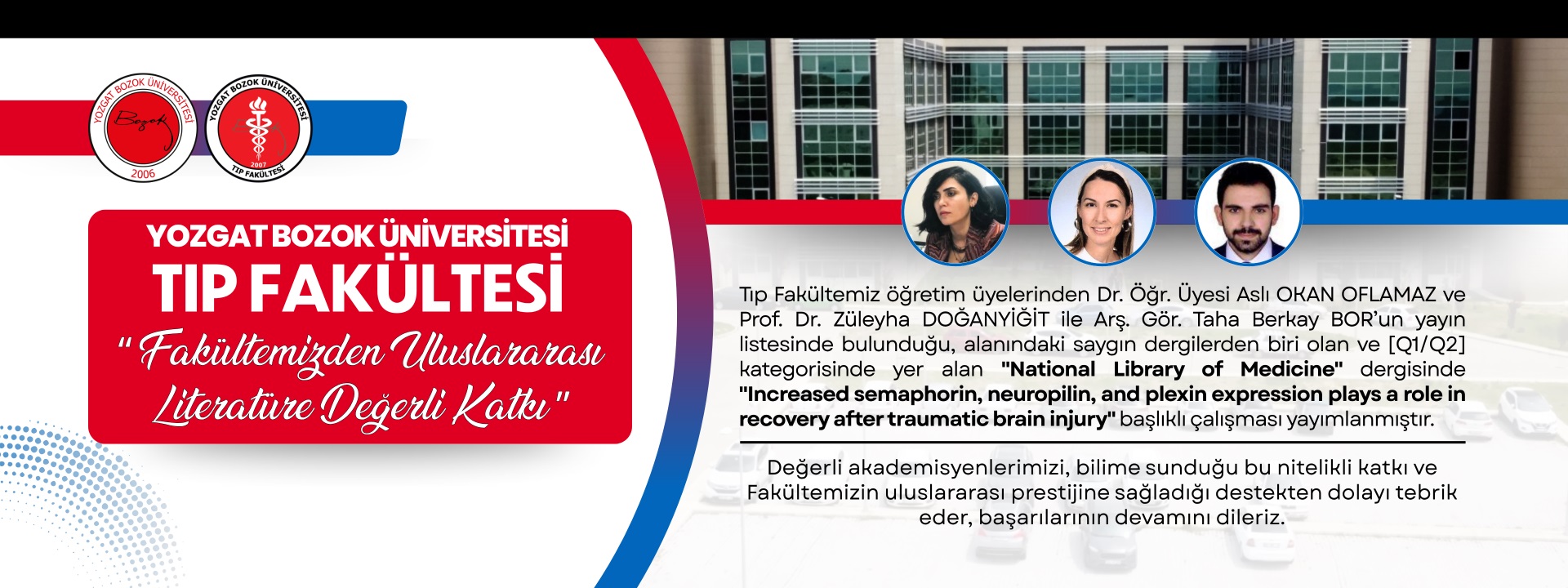 FAKÜLTEMİZDEN ULUSLARARASI LİTERATÜRE DEĞERLİ KATKI