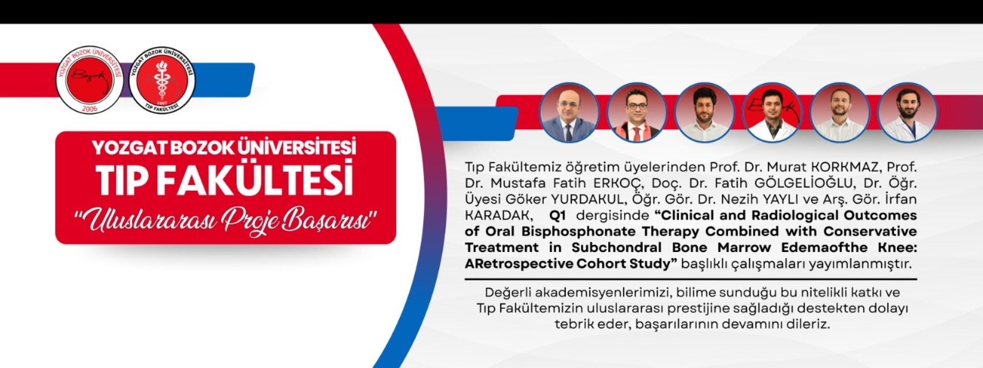 FAKÜLTEMİZDEN ULUSLARARASI LİTERATÜRE DEĞERLİ KATKI