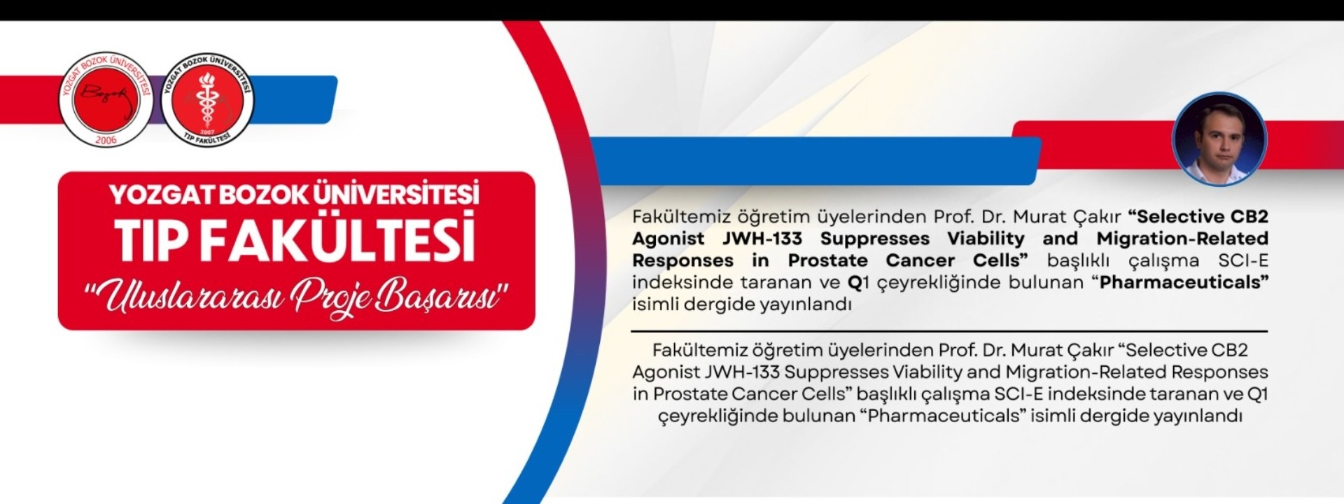 FAKÜLTEMİZDEN ULUSLARARASI LİTERATÜRE DEĞERLİ KATKI