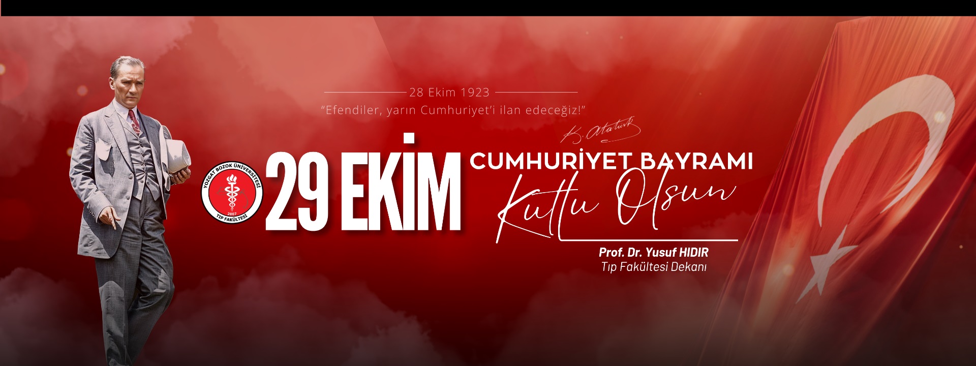 CUMHURİYETİMİZİN 103. YILI KUTLU OLSUN!