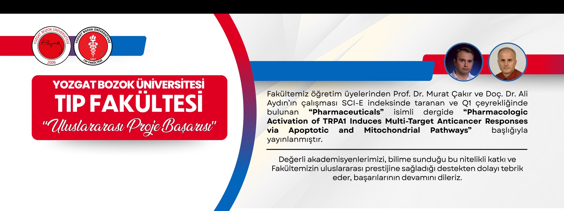 FAKÜLTEMİZDEN ULUSLARARASI LİTERATÜRE DEĞERLİ KATKI