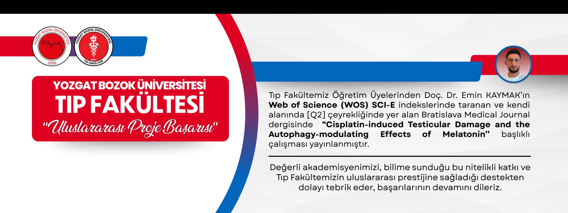 FAKÜLTEMİZDEN ULUSLARARASI LİTERATÜRE DEĞERLİ KATKI