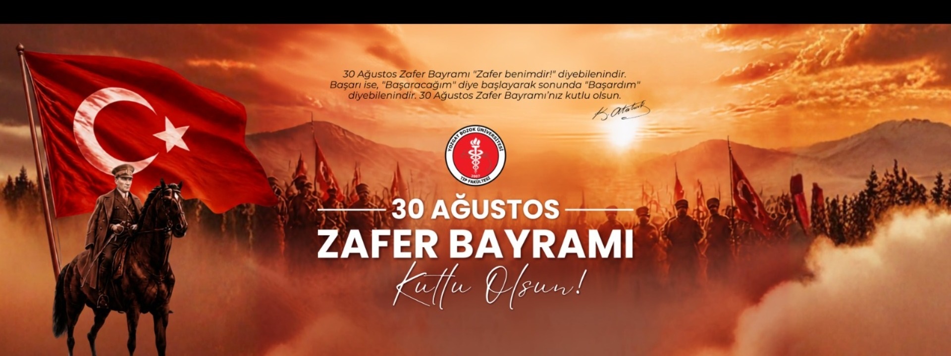 DEKANIMIZIN 30 AĞUSTOS ZAFER BAYRAMI TEBRİĞİ